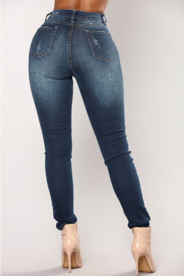 dark blue denim jeans