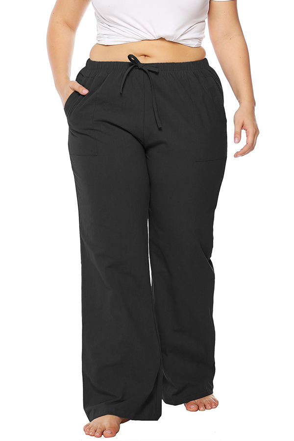 black cotton pants womens