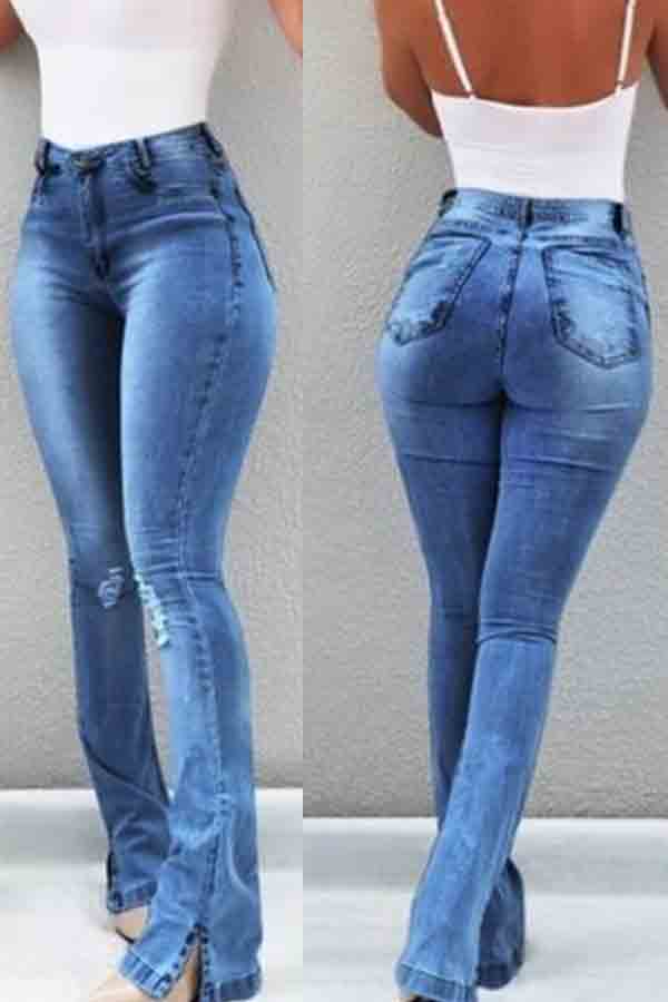 royal blue jeans for ladies