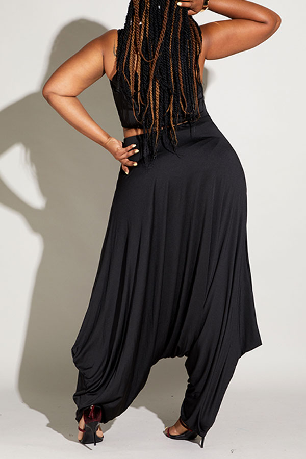 plus size black pants outfit