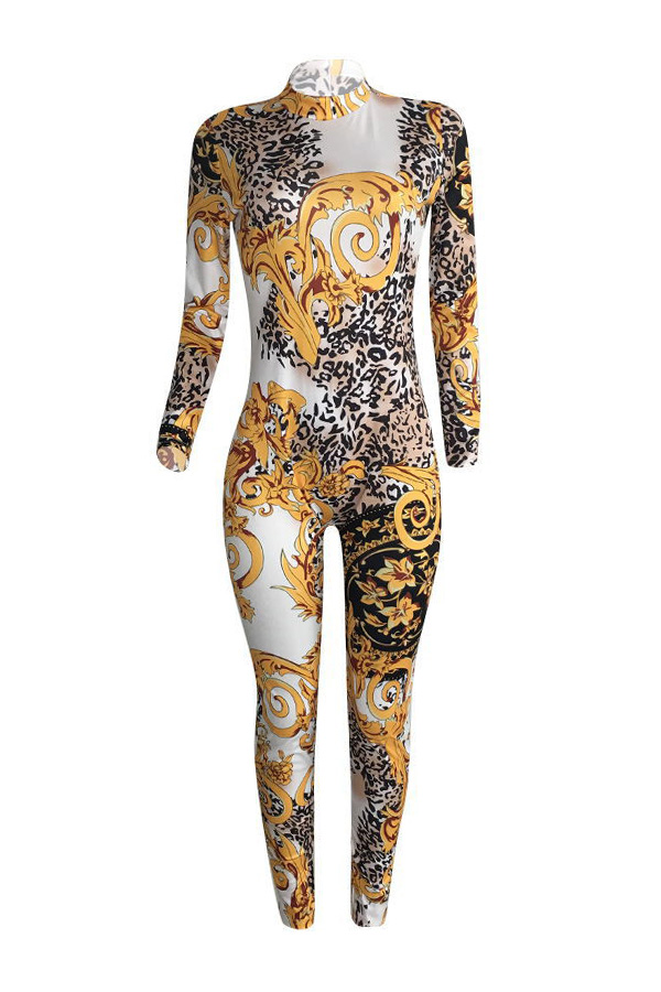 Lovely Casual Printed Multicolor One Piece Jumpsuitlw Fashion Online For Women Affordable