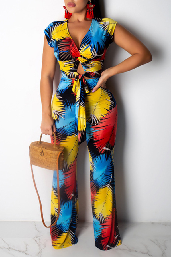 Lovely Bohemian Print Blue Two-piece Pants SetLW | Fashion Online For ...