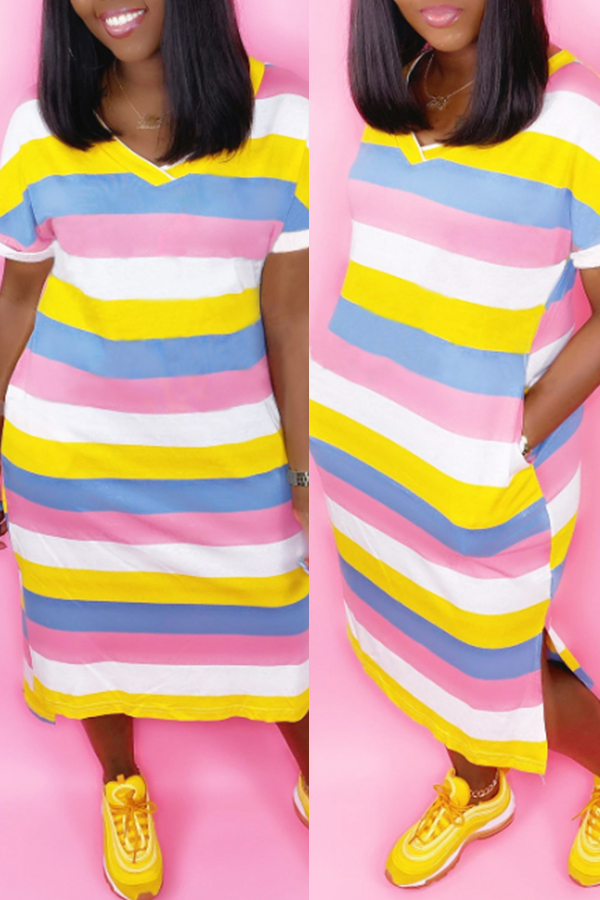 lovely-leisure-v-neck-striped-pink-mid-calf-t-shirt-dresslw-fashion