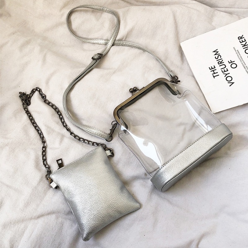 lovely Chic See-through Silver Crossbody BagLW | Fashion Online For ...