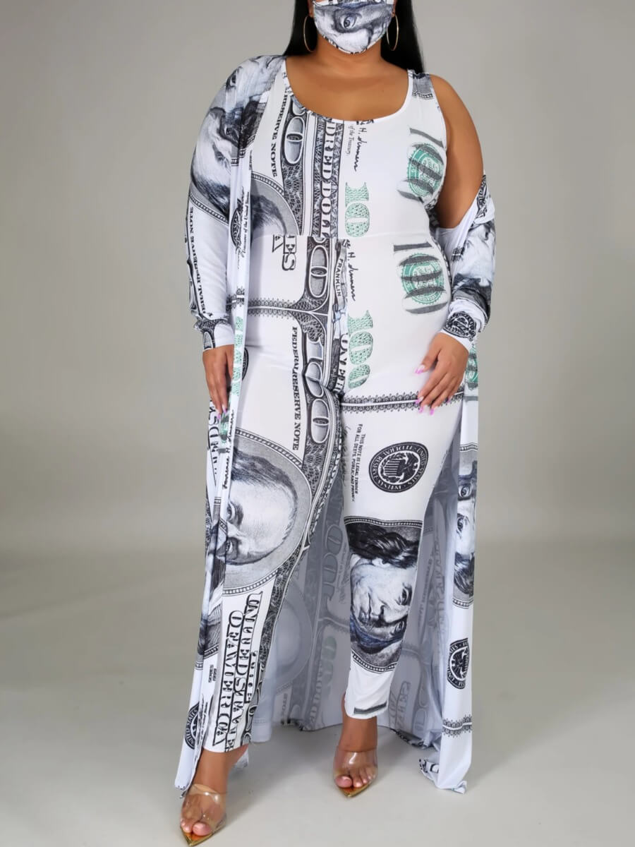 plus size white two piece outfit