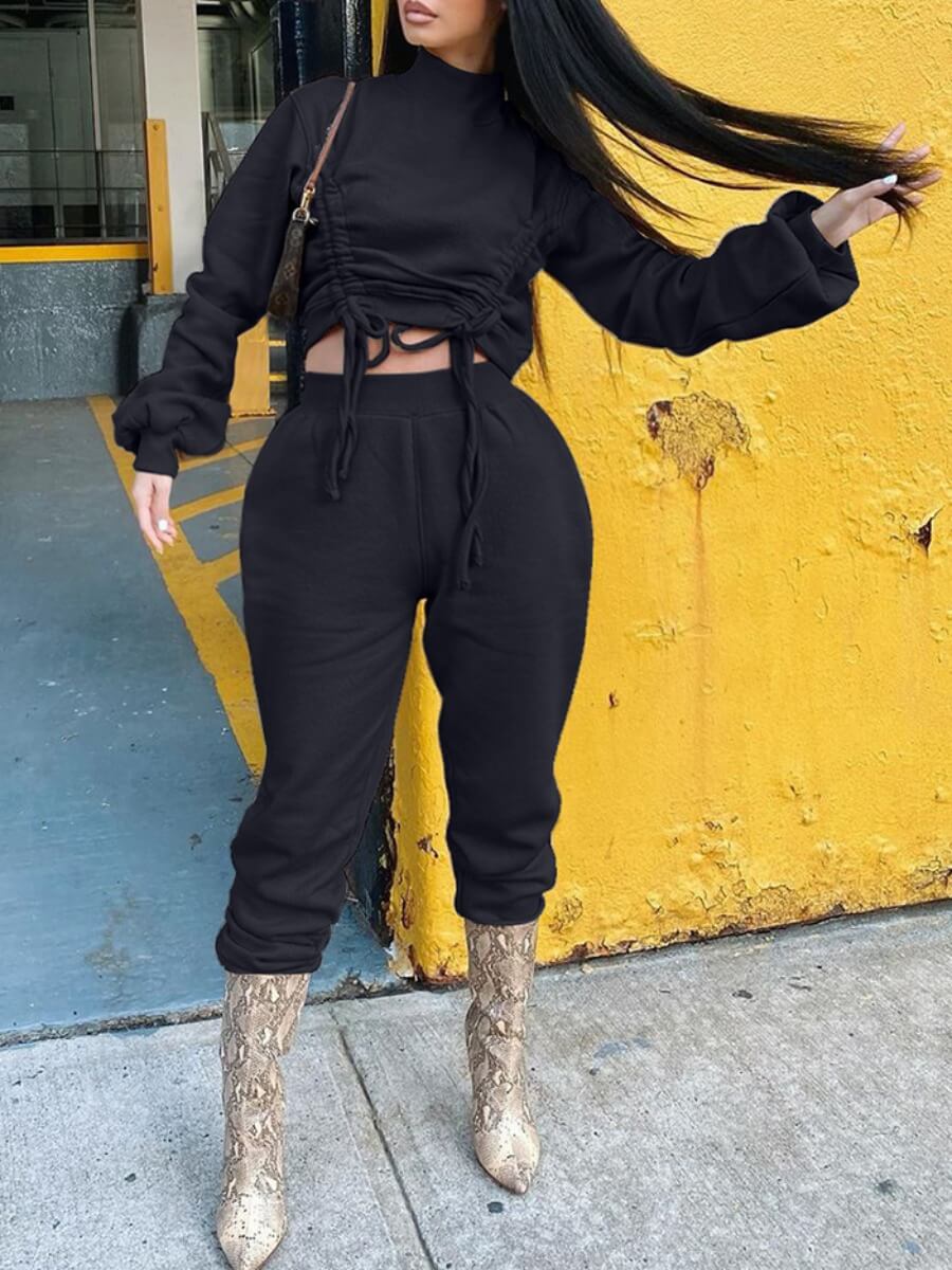 turtleneck jogger set