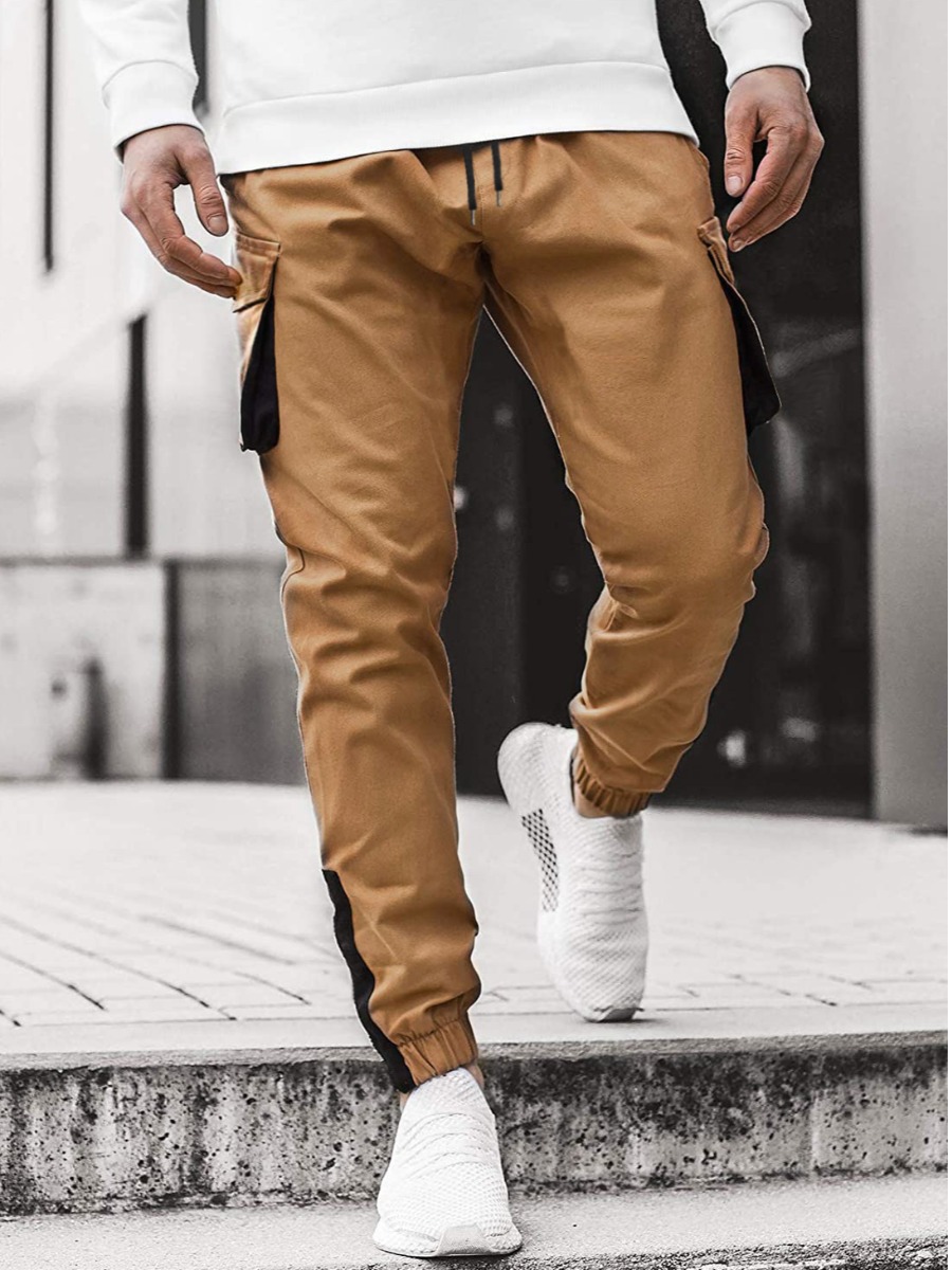 lovely Casual Pocket Patched Brown Men PantsLW | Fashion Online For ...